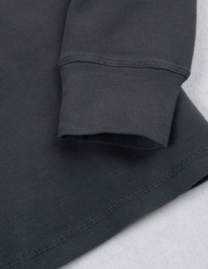 Gibson Waffle Henley in Weathered Black