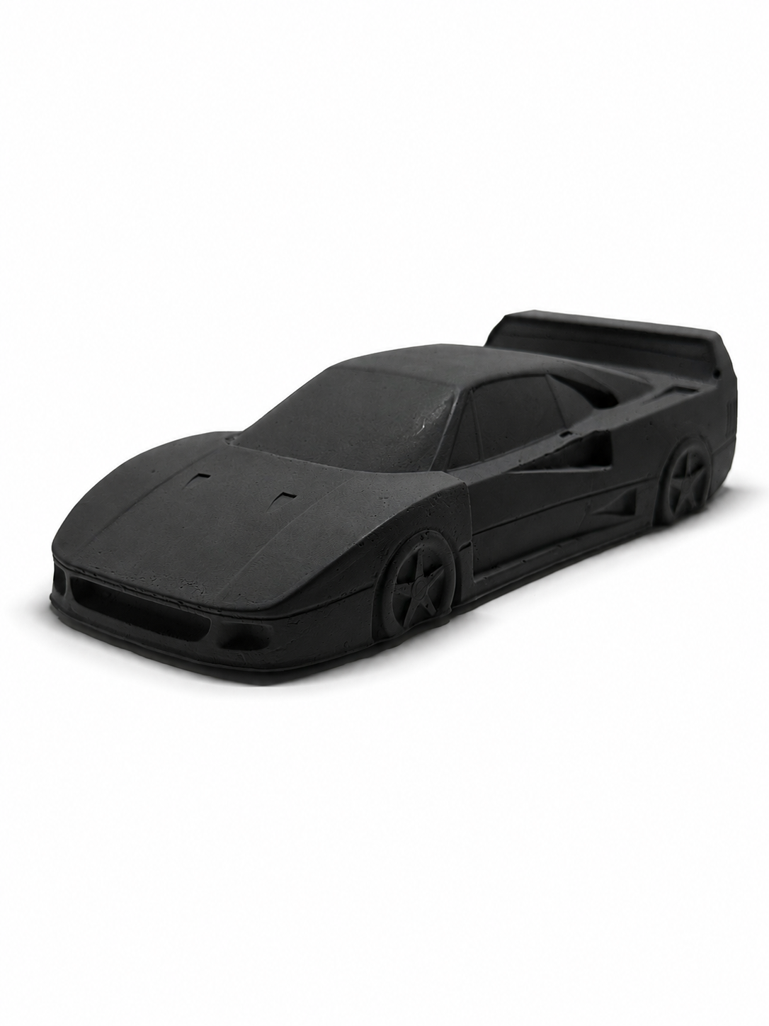 Ferrari F40 Concrete Sculpture Noir Black