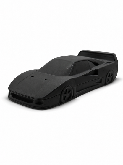Ferrari F40 Concrete Sculpture Noir Black