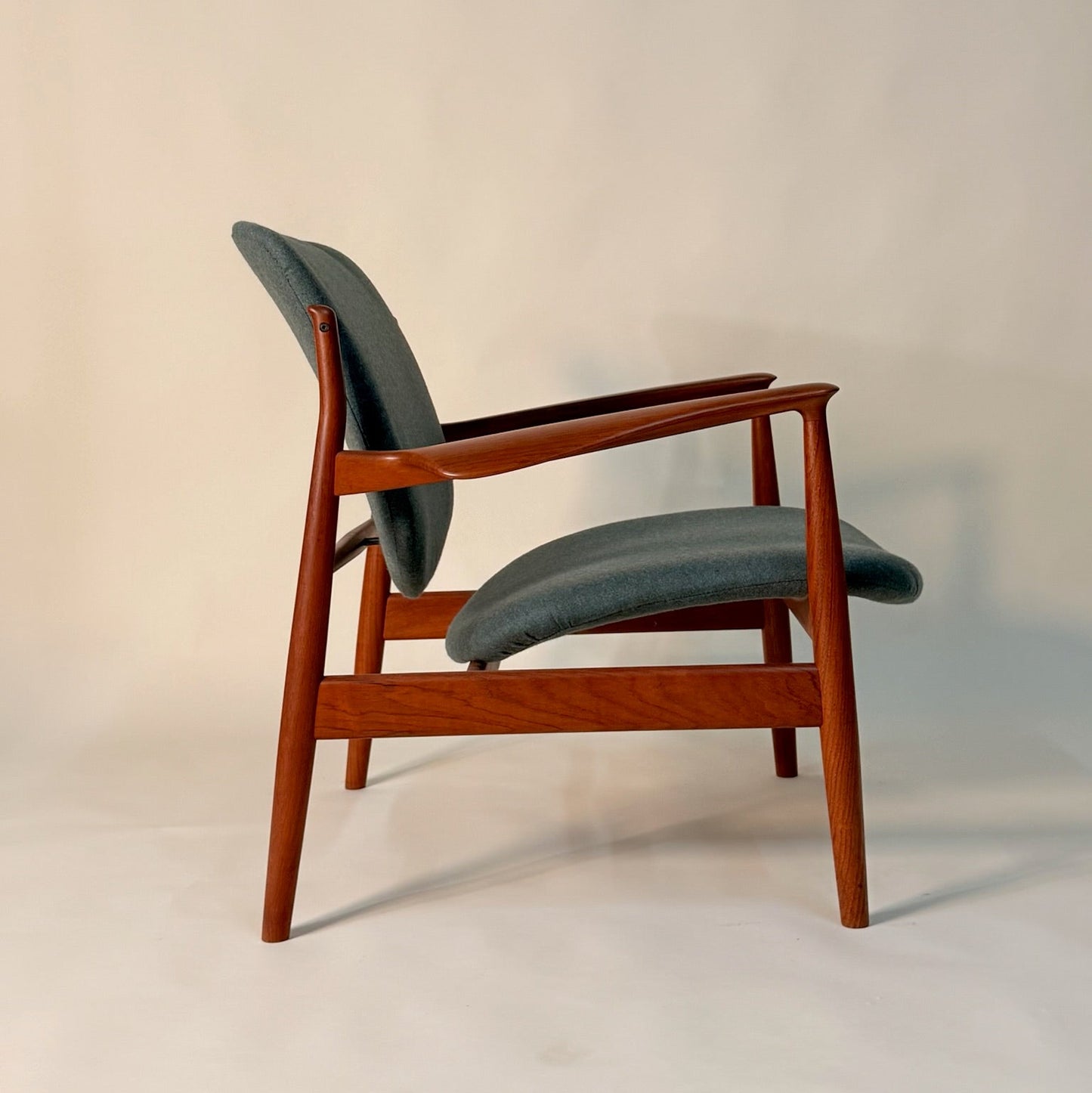Finn Juhl Model 136 Lounge Chair for France & Son Circa 1950's