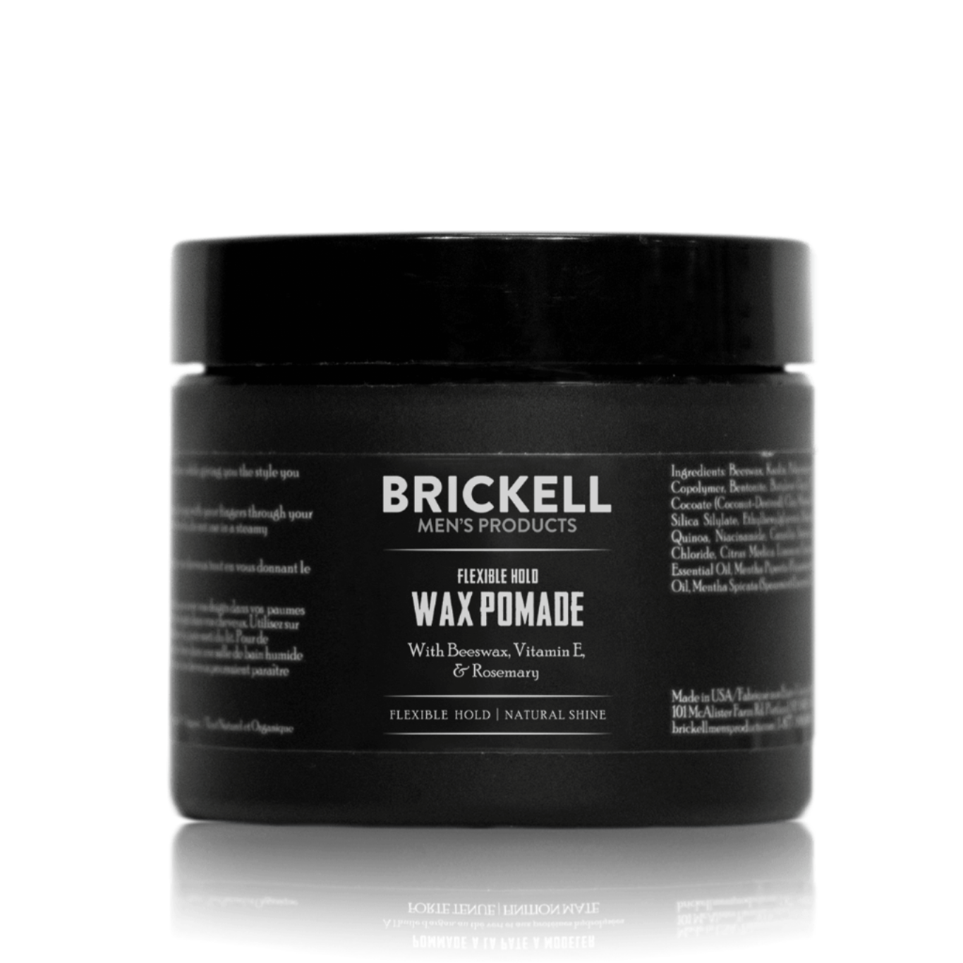 Brickell Flexible Hold Wax Pomade