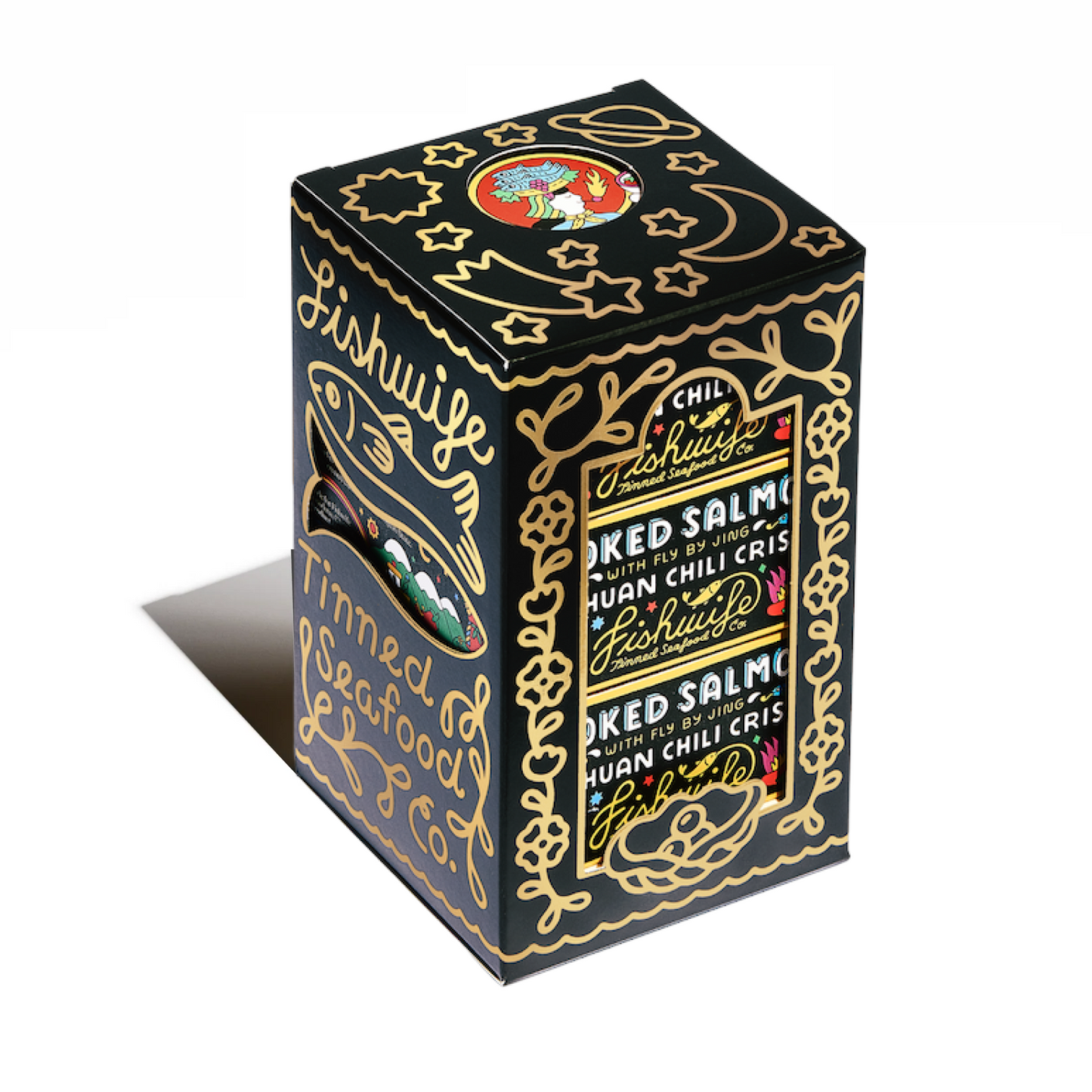 Fishwife Smoked Salmon with Fly By Jing Chili Crisp 3-Pack with Gift Box