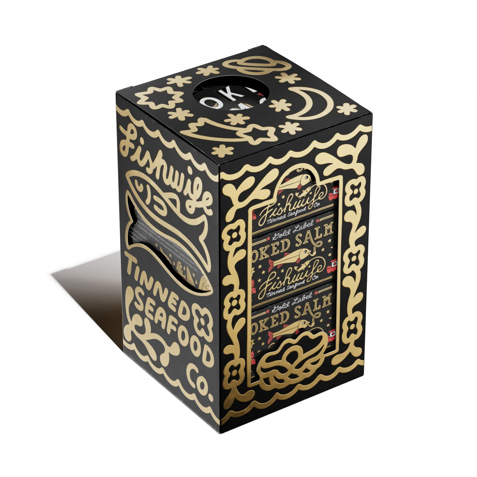 FishWife Gold Label Smoked Salmon 3-pack with gift box