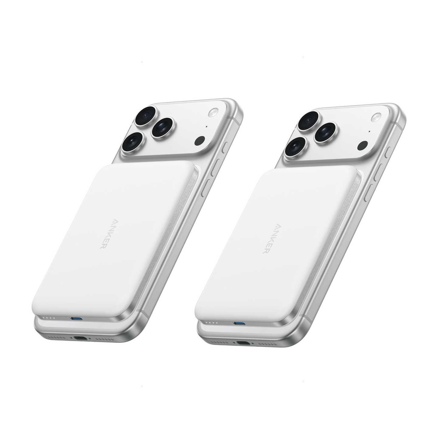 Anker Nano MagSafe Power Bank Aurora White | 2-Pack