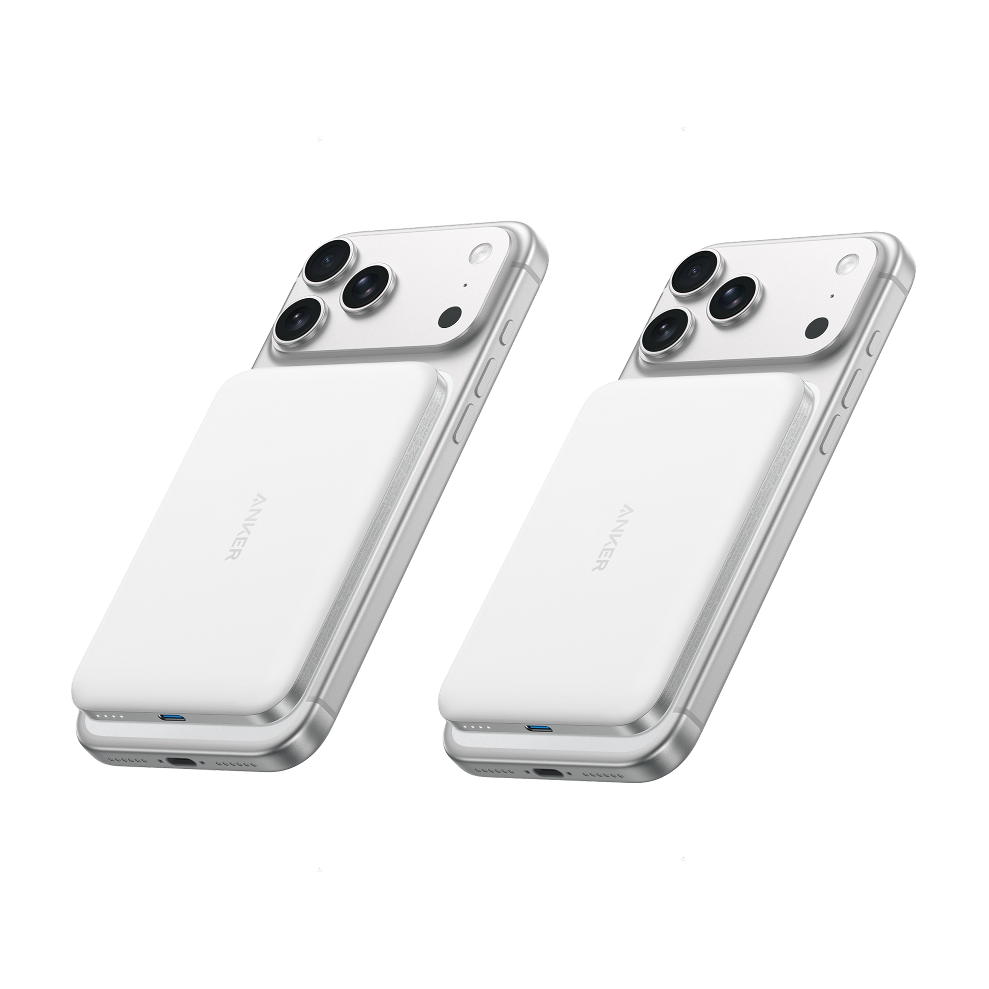 Anker Nano MagSafe Power Bank Aurora White | 2-Pack