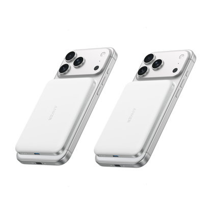Anker Nano MagSafe Power Bank Aurora White | 2-Pack