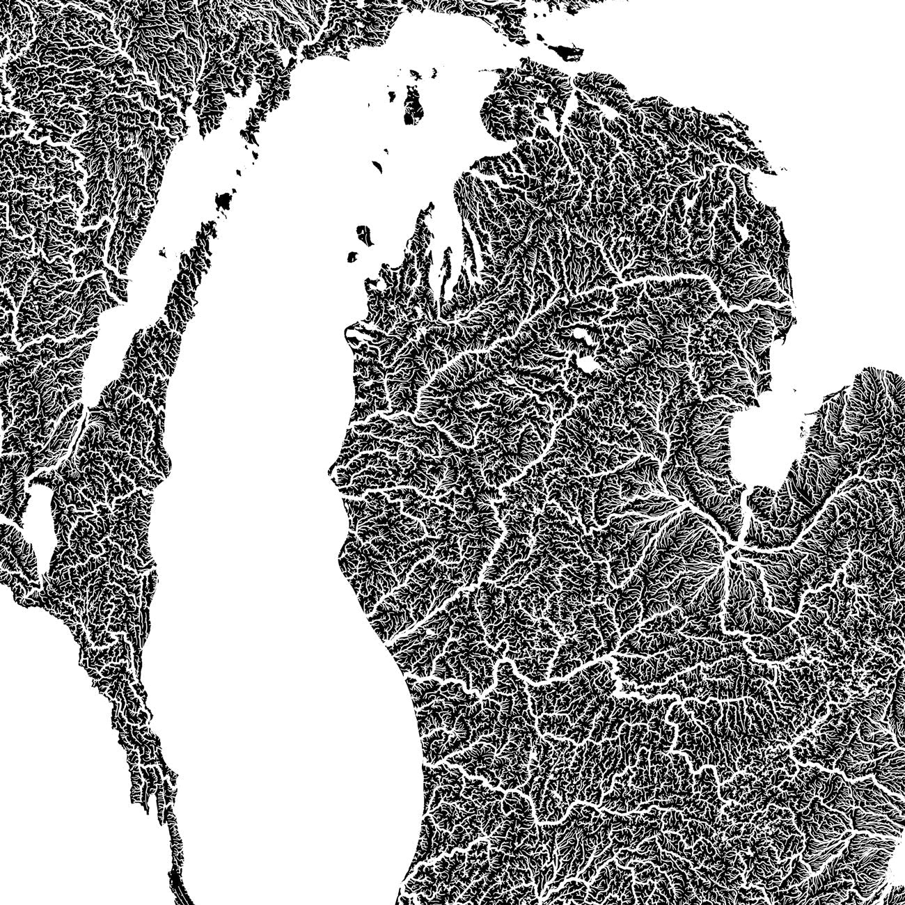 Great Lake Regional Hydrological Map