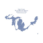 Great Lake Regional Hydrological Map - Blue