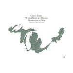 Great Lake Regional Hydrological Map - Green