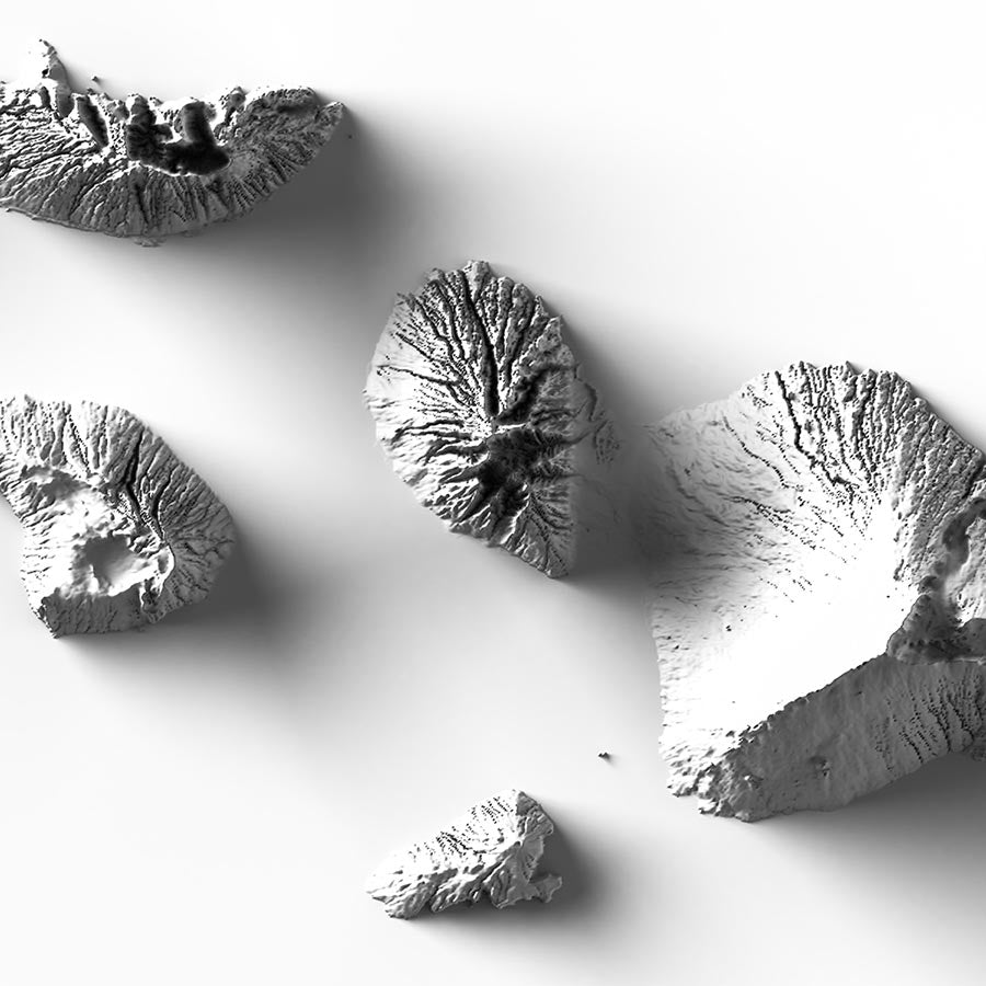 Hawaii Elevation Map