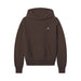 AARON LEVINE HOODED SWEATSHIRT - BROWN