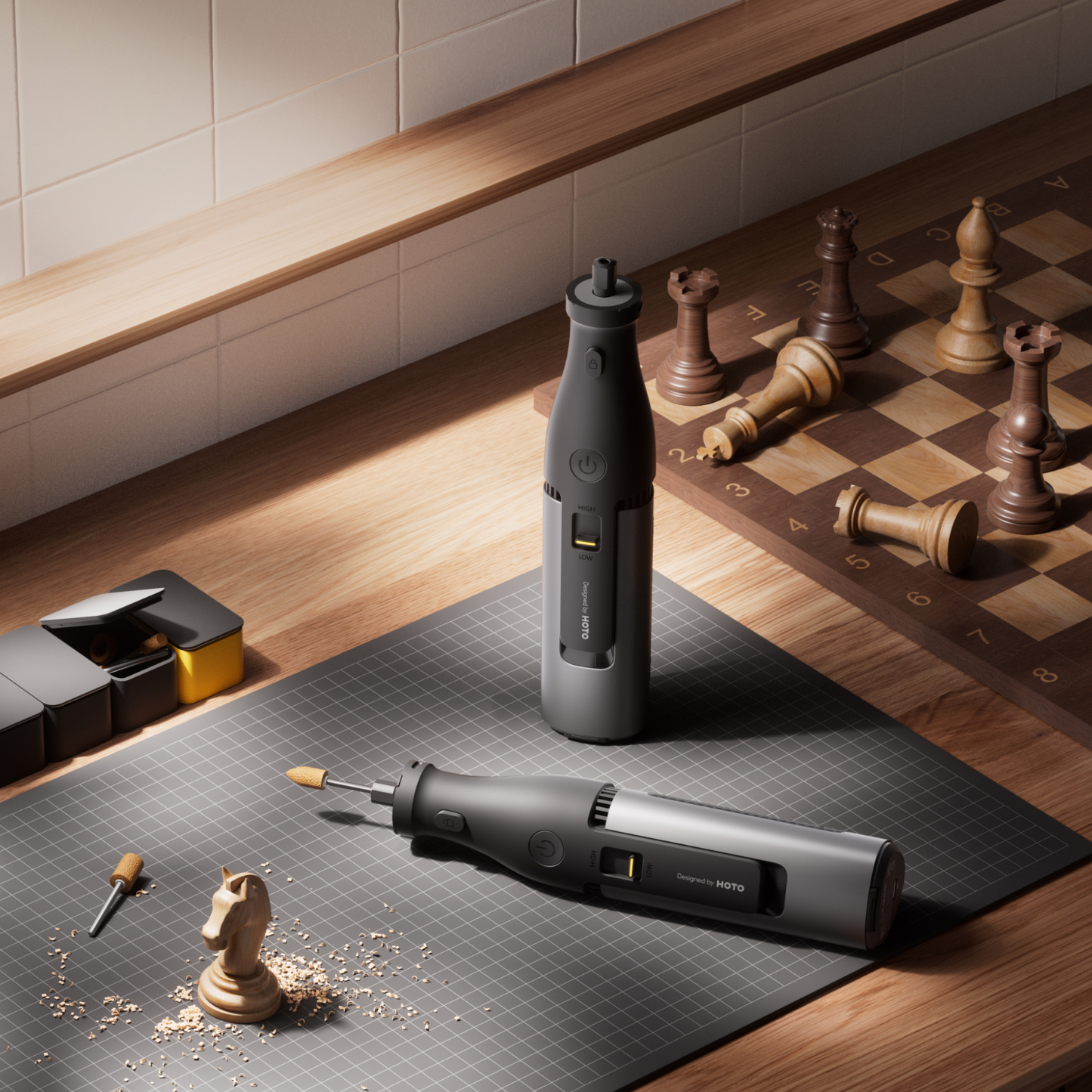 HOTO 12V Cordless Rotary Tool Kit