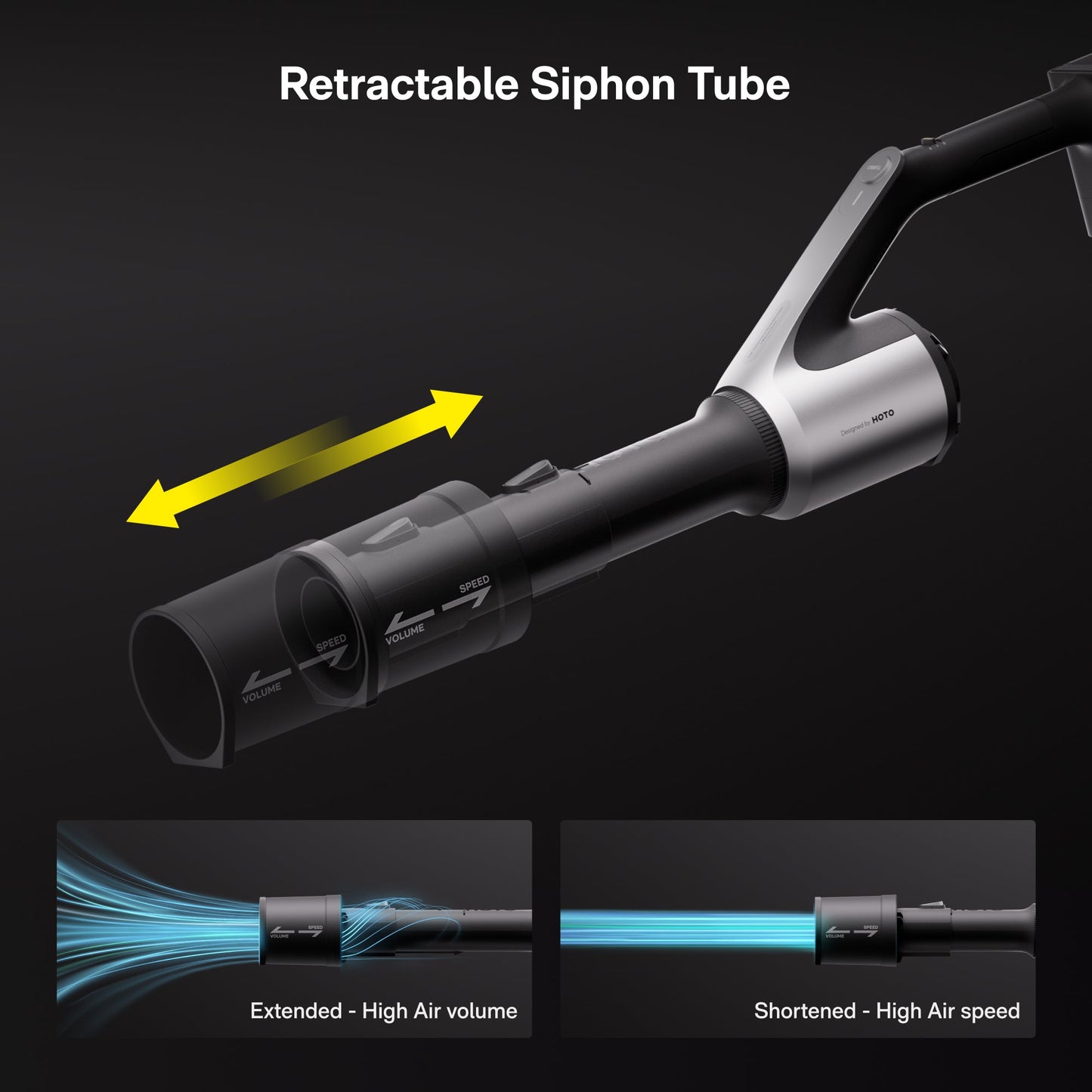 HOTO 20V Cordless Leaf Blower