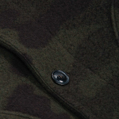 Rivay Hale Wool Cardigan in Olive Camouflage