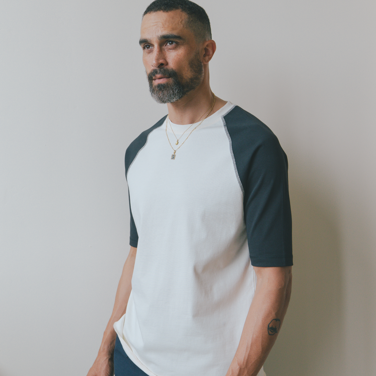 Half Sleeve Tee in Organic Cotton