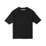Half Sleeve Tee in Organic Cotton - Obsidian