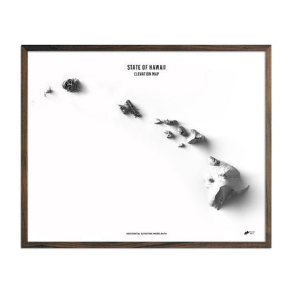 Hawaii Elevation Map Walnut