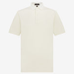 Asher Golf Herringbone Polo - Bone