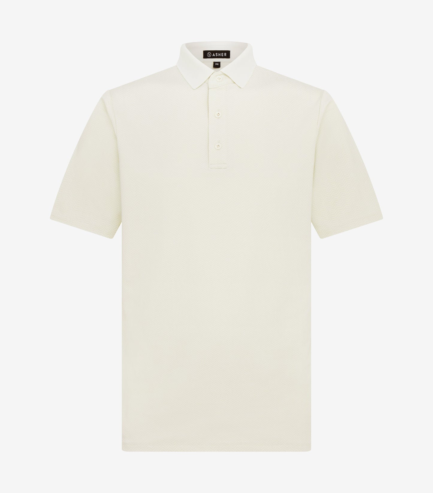 Asher Golf Herringbone Polo Bone