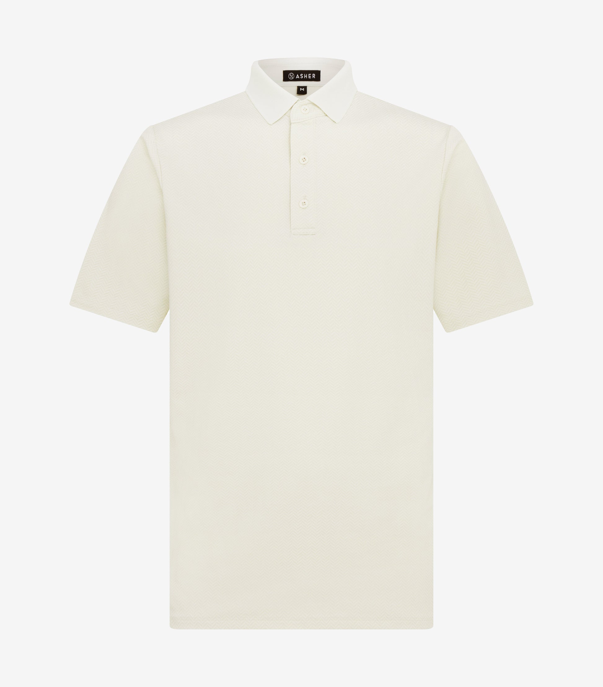 Asher Golf Herringbone Polo Bone
