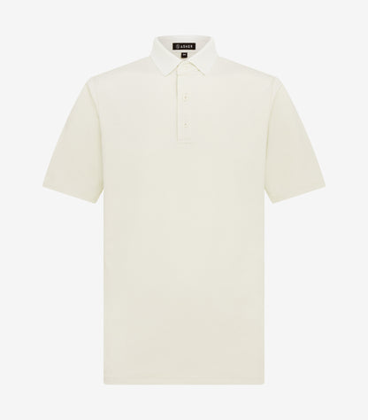Asher Golf Herringbone Polo Bone