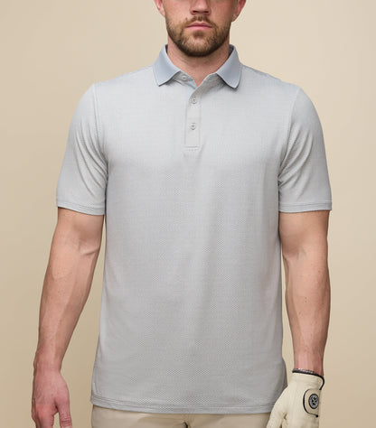 Asher Golf Herringbone Polo