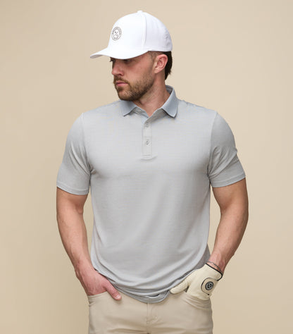 Asher Golf Herringbone Polo