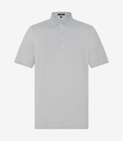 Asher Golf Herringbone Polo Heather Grey