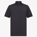 Asher Golf Herringbone Polo - Onyx