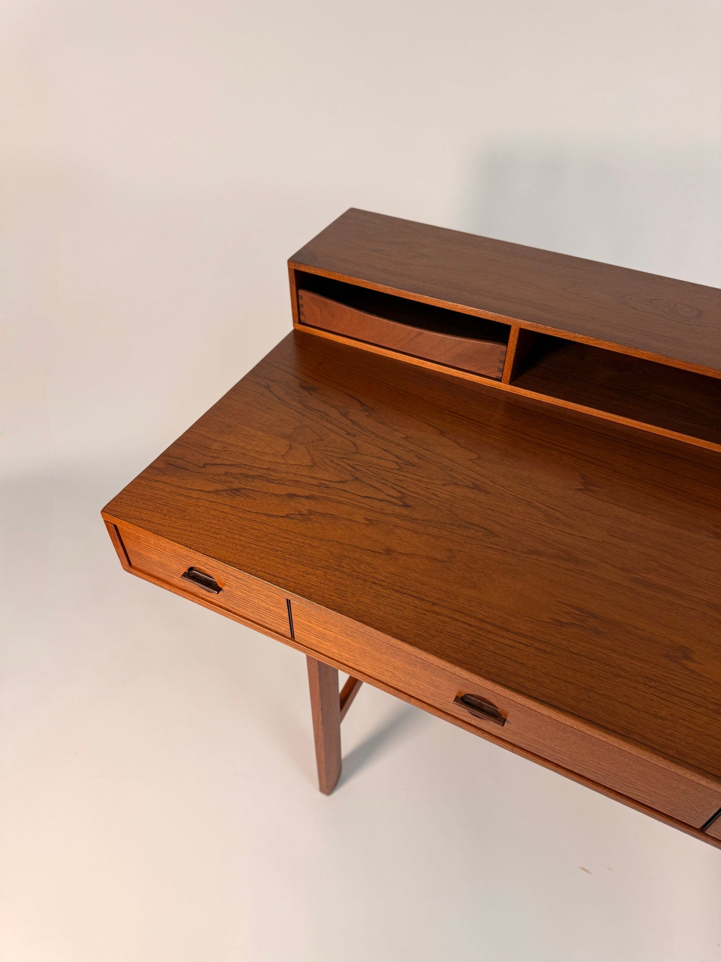 Peter Lovig Mid Century Danish Teak Flip Top Desk