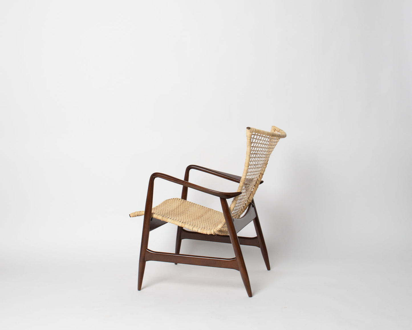 Kofod Larsen Lounge Chair in Cane