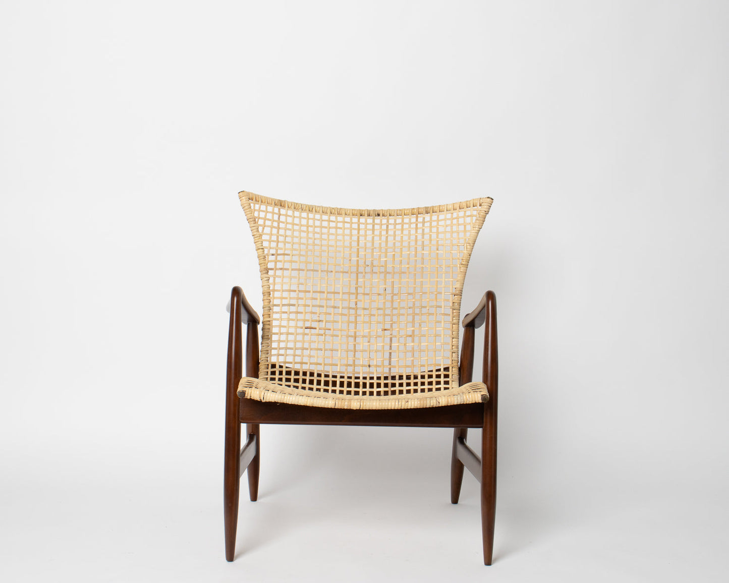 Kofod Larsen Lounge Chair in Cane
