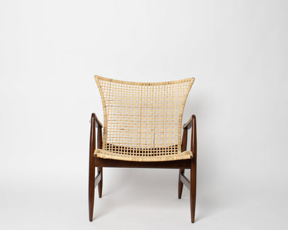 Kofod Larsen Lounge Chair in Cane