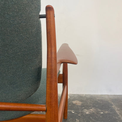Finn Juhl Model 136 Lounge Chair for France & Son Circa 1950's