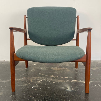 Finn Juhl Model 136 Lounge Chair for France & Son Circa 1950's