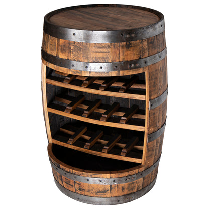 Whiskey Barrel Bar Cabinet