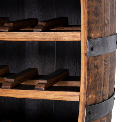 Whiskey Barrel Bar Cabinet