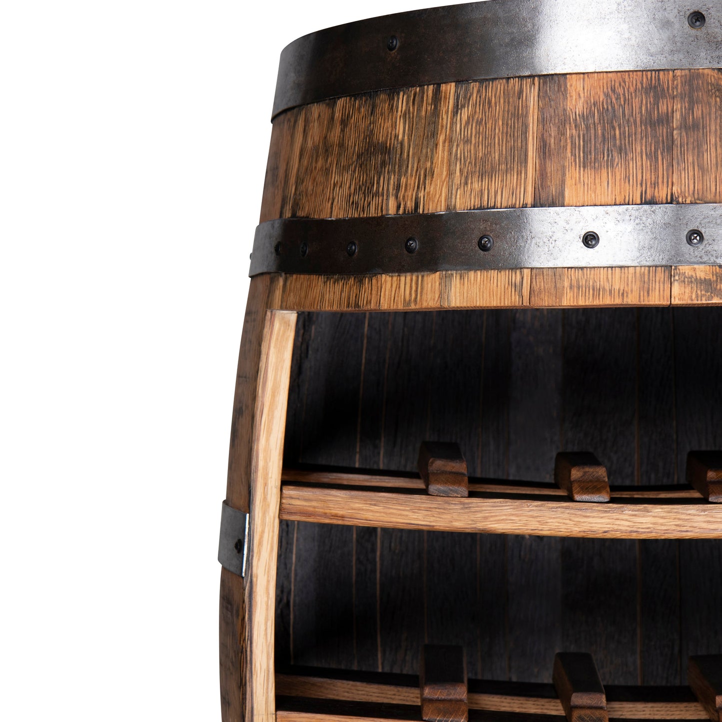 Whiskey Barrel Bar Cabinet