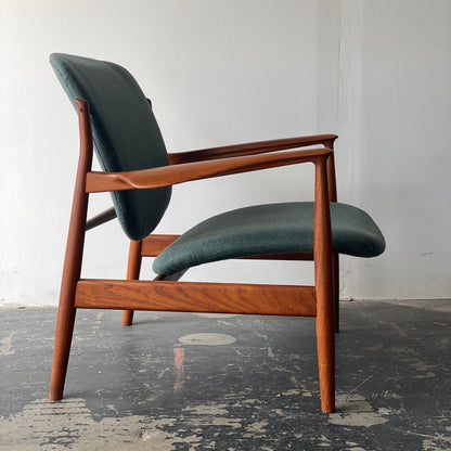 Finn Juhl Model 136 Lounge Chair for France & Son Circa 1950's