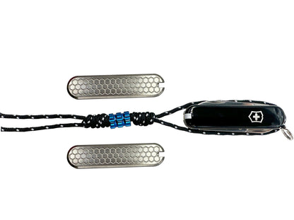 58mm Titanium Scales + Classic Swiss Army Knife Kit Honeycomb