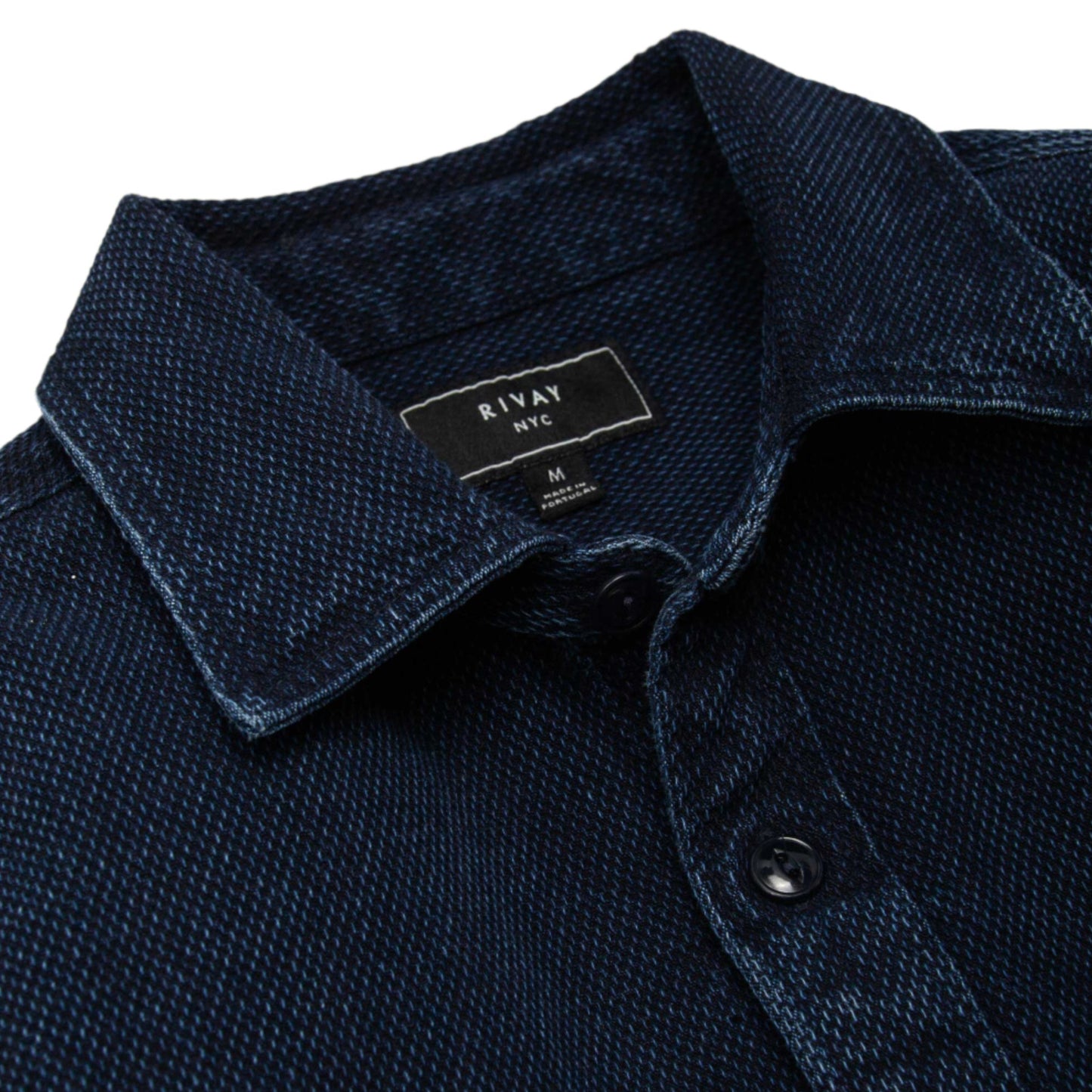 RIVAY Judd Indigo Dobby Overshirt