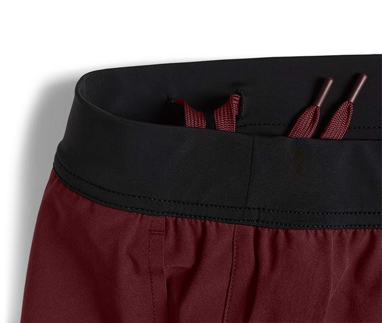 Ten Thousand Maroon Interval Shorts with Liner