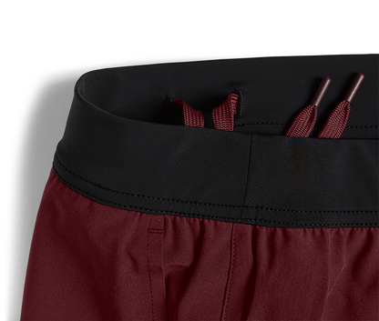 Ten Thousand Maroon Interval Shorts with Liner