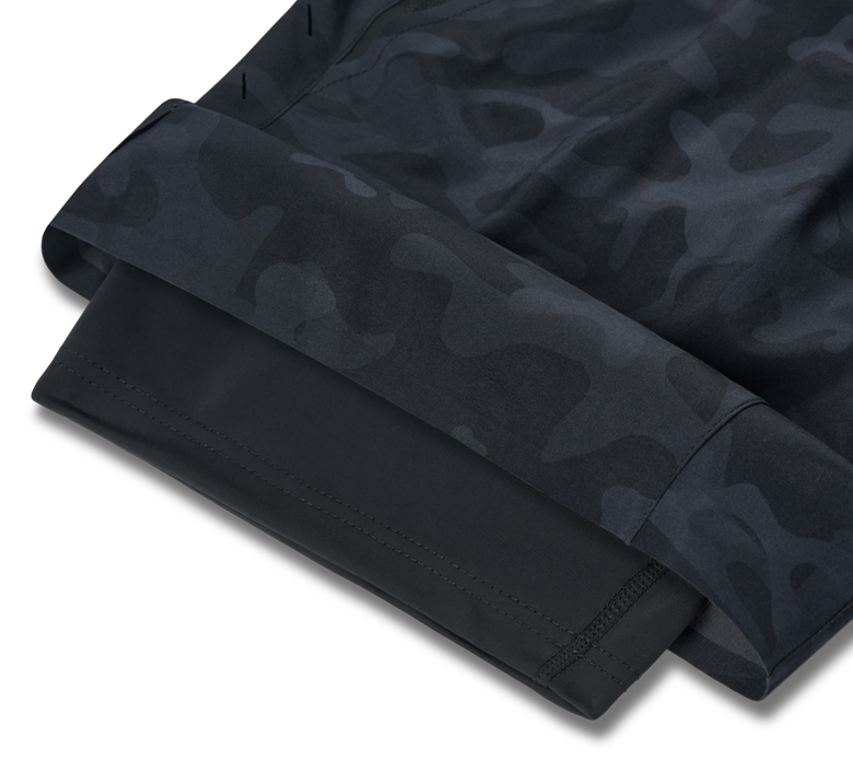 Ten Thousand Black Camo Interval Shorts with Liner