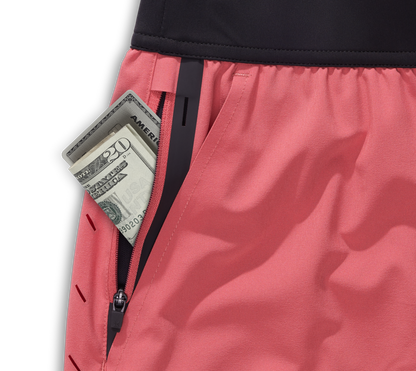 Ten Thousand Mesa Red Interval Shorts with Liner