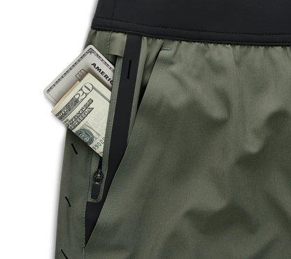 Ten Thousand Green Interval Shorts with Liner