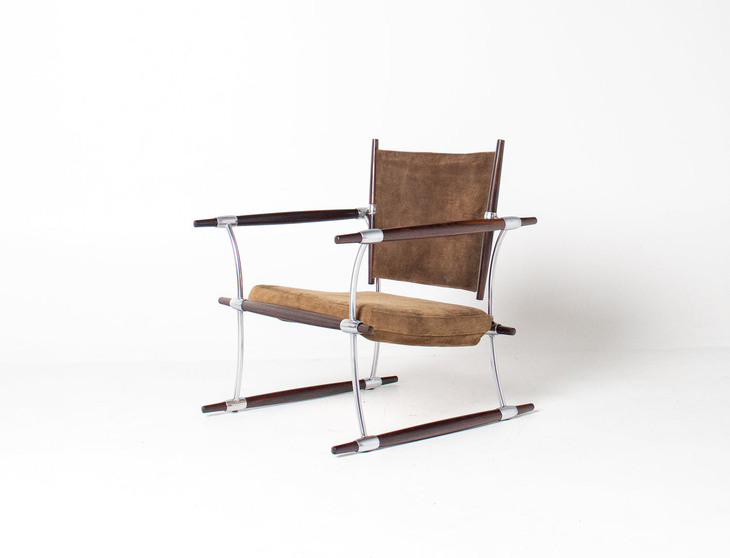 Stokke Rosewood & Suede Lounge Chair by Jens H. Quistgaard for Nissen Langaa