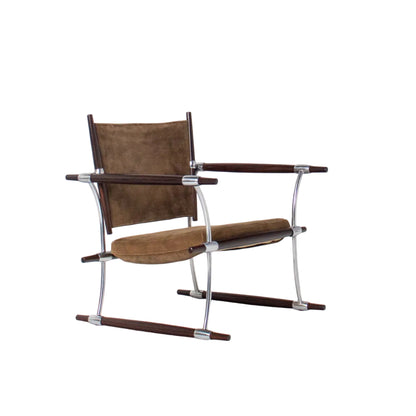Stokke Rosewood & Suede Lounge Chair by Jens H. Quistgaard for Nissen Langaa