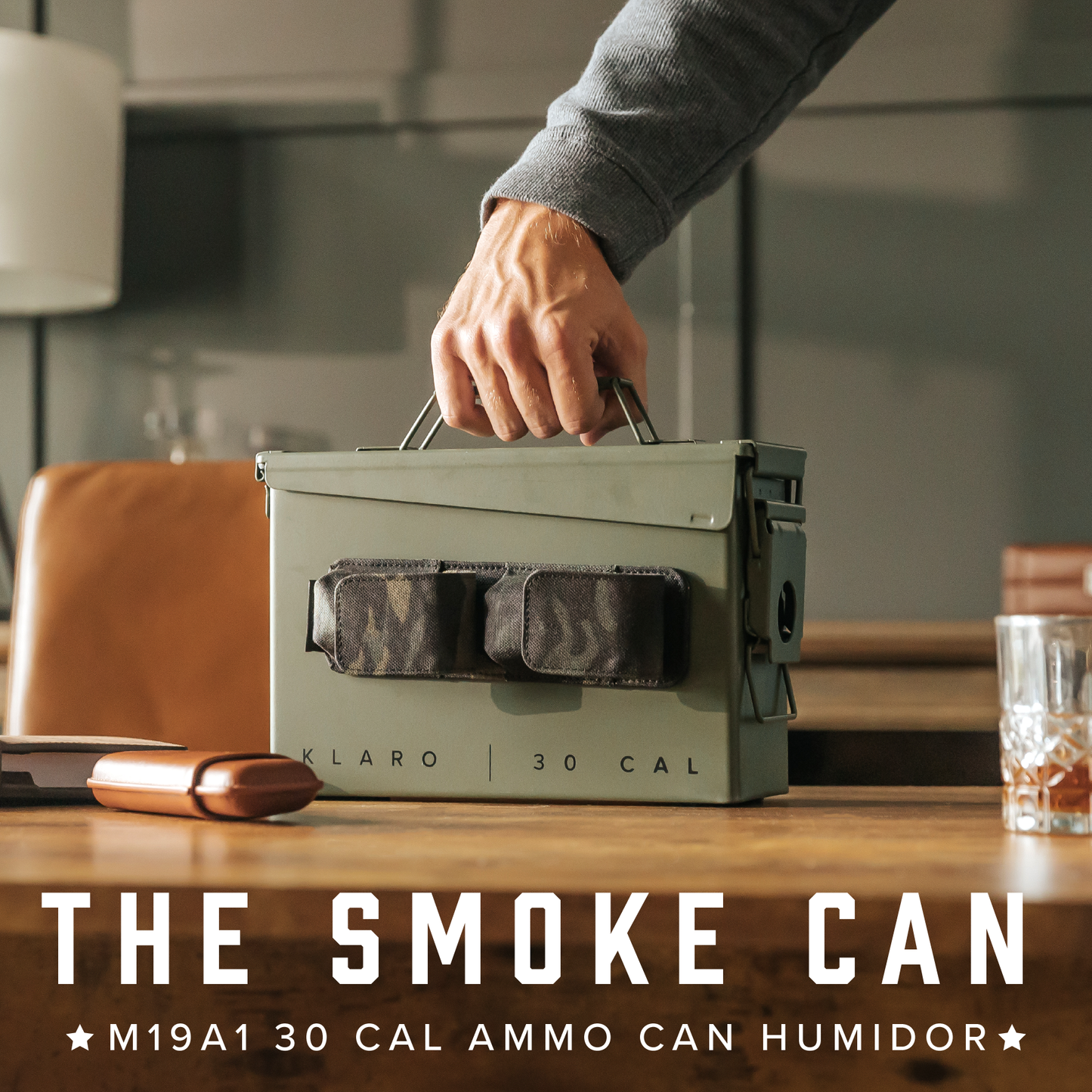 Klaro 30 Cal Smoke Can Humidor