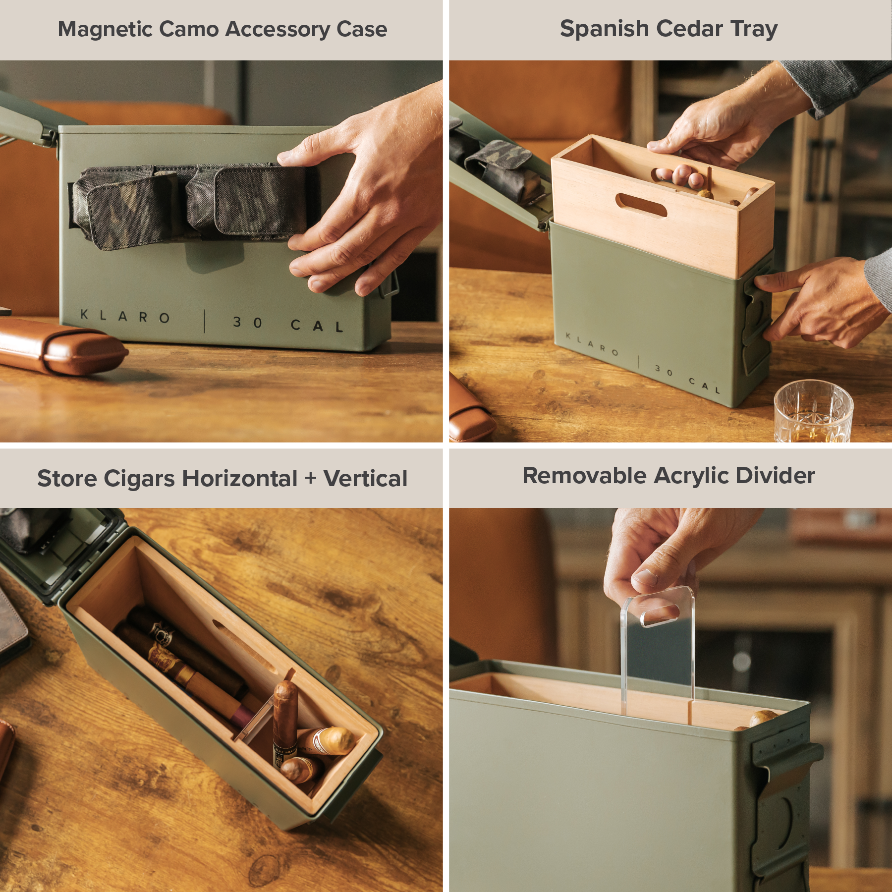 Klaro 30 Caliber Smoke Can Humidor